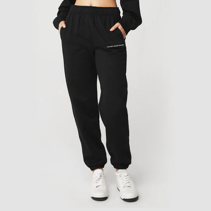 FIR Black Tracksuit Bottoms - S