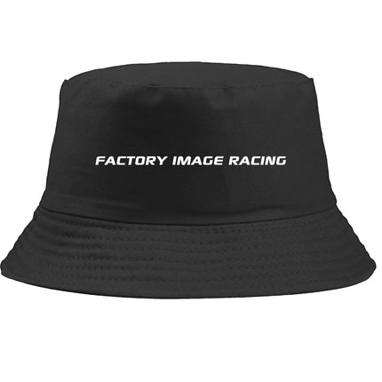 Black Bucket Hat - White FIR Text - Small / Medium