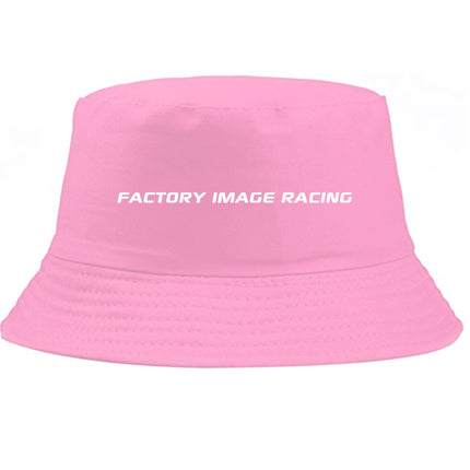 Pink Bucket Hat - White FIR Text - Small / Medium