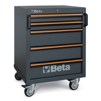 Mobile Roller Cab with 5 Drawers and Swivel Castors for Workshop - BetaC45PRO C45PRO C5
