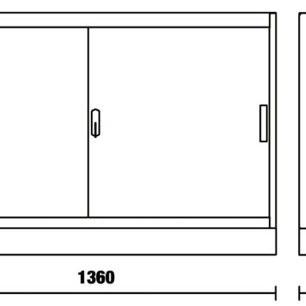 Fixed Module with 2 Doors and Adjustable Shelf for Workshop - BetaC45PRO C45PRO MAL