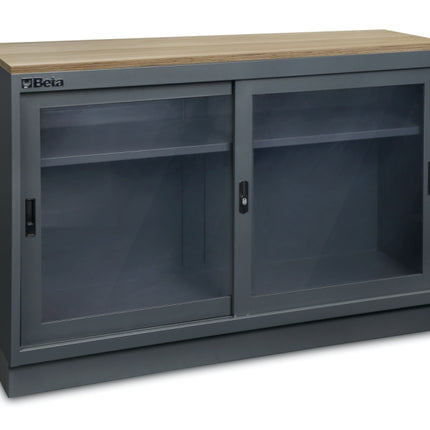 Fixed Module with Clear Polycarbonate Doors and Adjustable Shelf for Workshop - BetaC45PRO C45PRO MAT