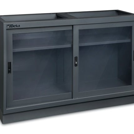 Fixed Module with Clear Polycarbonate Doors and Adjustable Shelf for Workshop - BetaC45PRO C45PRO MAT