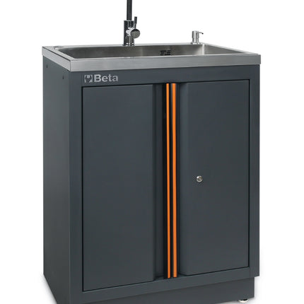 Fixed Module with Built-In Sink and Two Doors for Workshop - BetaC45PRO C45PRO ML