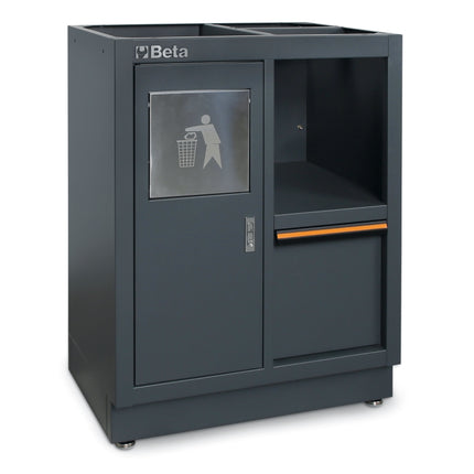 Fixed Service Module with Waste Bin and Paper Roll Compartment for Workshop - BetaC45PRO C45PRO MS