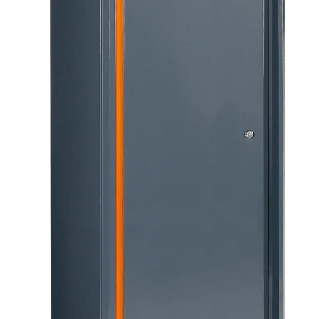 Single-Door Tool Cabinet, 1770x420x420mm, Adjustable Shelves, Lockable, with Clothes Rail - BetaRSC55 C55A1