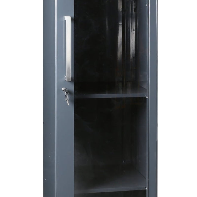 Tool Cabinet with Clear Polycarbonate Door, 1798x497x403mm, Adjustable Shelves, Lockable - BetaRSC55 C55AT1