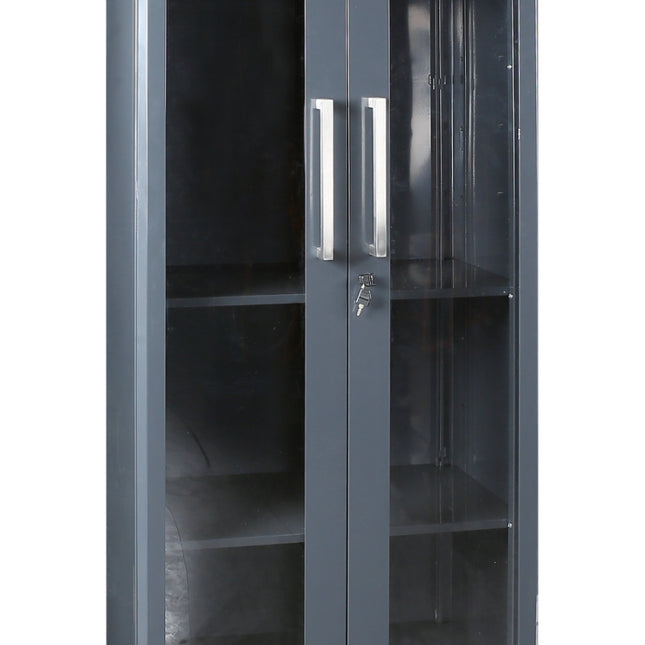 Tool Cabinet with Two Clear Polycarbonate Doors, 1798x797x403mm, Adjustable Shelves, Lockable - BetaRSC55 C55AT2