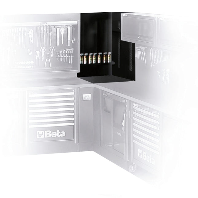 Upper Corner Tool Wall Systems, 700x1020x25mm, with Fixing Shelves - BetaRSC55 C55KAS