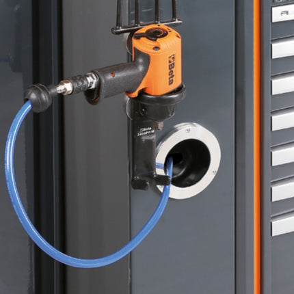 2m Workbench with Shockproof PVC Worktop, Built-In Sockets, Hose Reel, Adjustable Feet, 2050x700mm - BetaRSC55 C55PRO BO/2