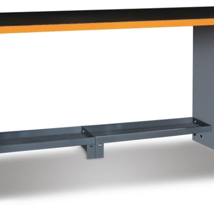 2m Workbench with Shockproof PVC Worktop, Built-In Sockets, Hose Reel, Adjustable Feet, 2050x700mm - BetaRSC55 C55PRO BO/2