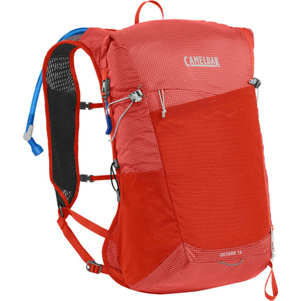Camelbak Octane 16 Fusion 2L Hydration Pack 2023: Red Poppy/vapor 16L CBOCT16