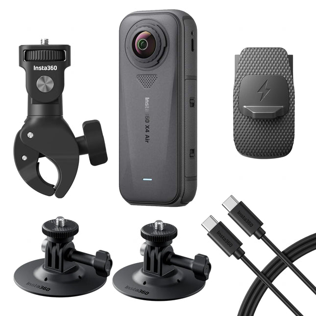 INSTA360 X4 Air 8K 360° Action Camera Motorcycle Bundle - Cinsaafa