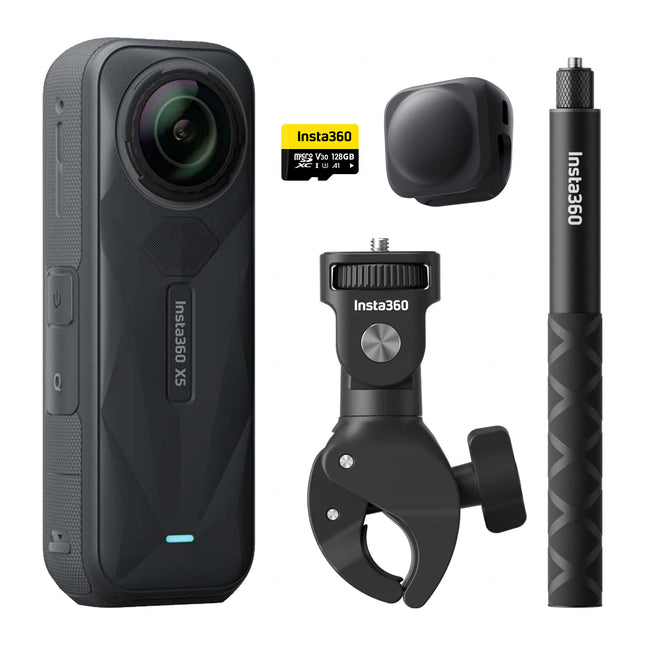 INSTA360 X5 8K 360° Motorcycle Bundle With 128GB Memory Card & USB - Cinsaaha