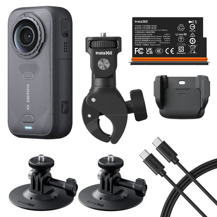 INSTA360 X6 8K 360° Action Camera Motorcycle Bundle - Cinsabxa