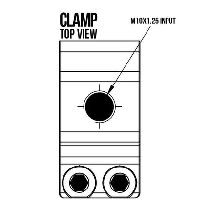 1.5 Cage Accessory Clamp M10x1.25 Universal CLMP-U-M10-1.5