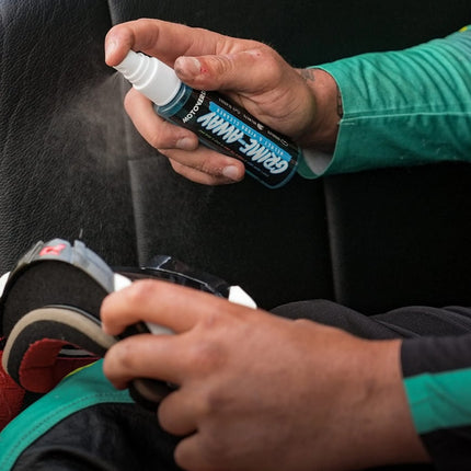 75ml x 12 Motoverde Grime-Away Visor, Lens and Goggle Cleaner Counter Display Pack