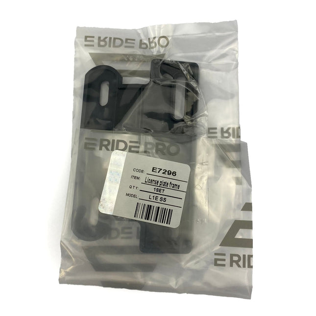 E Ride Pro L1E Number Plate Holder