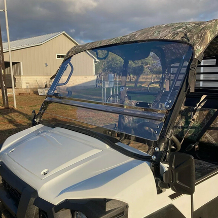 Windscreen Flip Up Polycarbonate Kawasaki Mule Pro UTV, Windshield