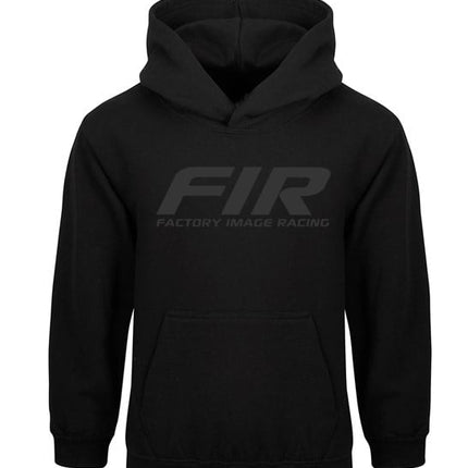 FIR Kids Hoodie Sweater - Black On Black, Size - 3/4