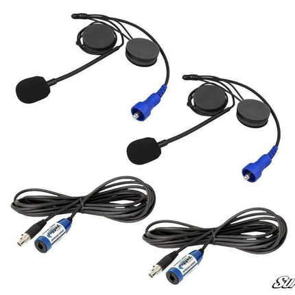 Rugged Radios RUGGED Wired / STX Stereo Helmet Kit with Alpha Audio Speakers and Mic