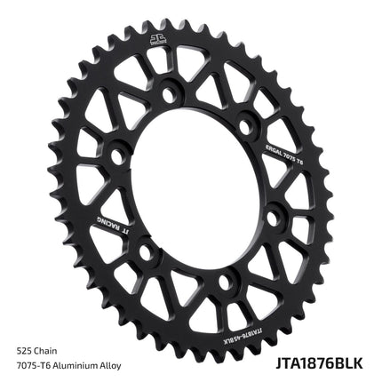 Rear Sprocket Alloy Black JTA1876.43BLK Jt Chain