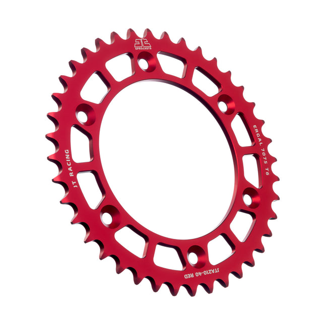 Rear Sprocket Jt Racerlite Red, Jt JTA210.40RED 7075-T6 Aluminium