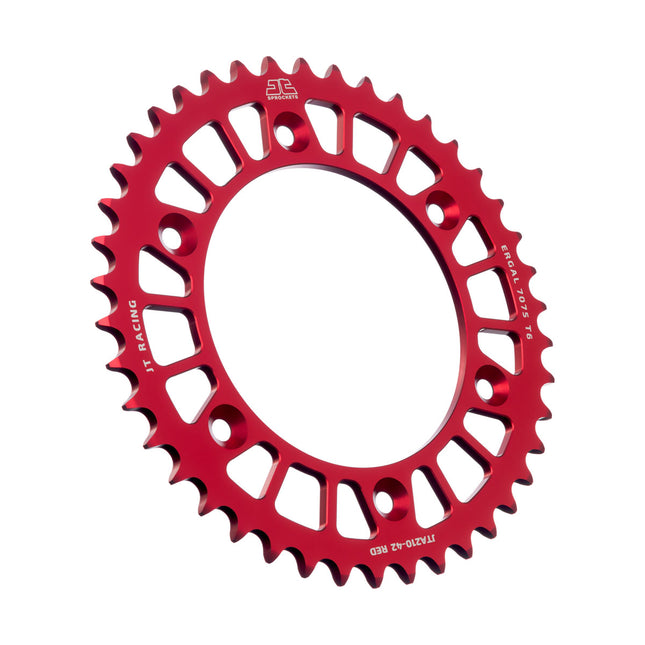 Rear Sprocket Jt Racerlite Red, Jt JTA210.42RED 7075-T6 Aluminium