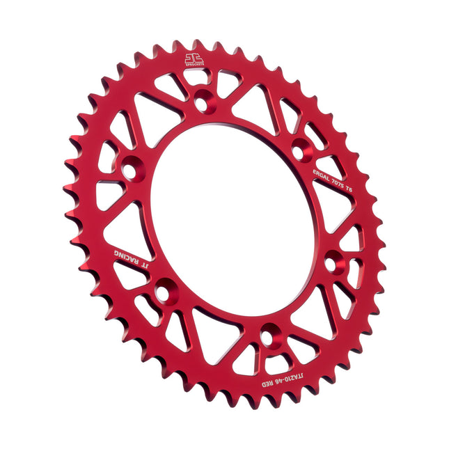 Rear Sprocket Jt Racerlite Red, Jt JTA210.46RED 7075-T6 Aluminium