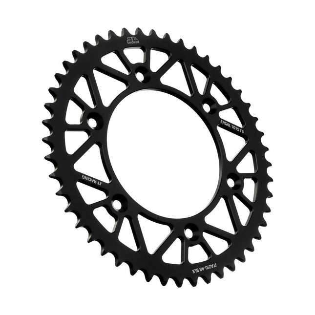 Rear Sprocket Jt Racerlite Black, Jt JTA210.48BLK 7075-T6 Aluminium