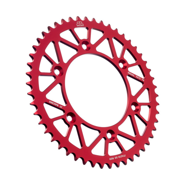 Rear Sprocket Jt Racerlite Red, Jt JTA210.50RED 7075-T6 Aluminium