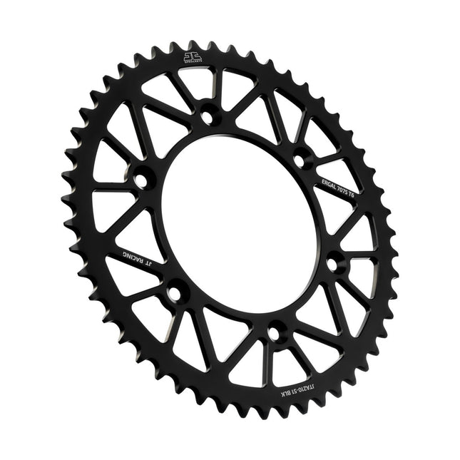 Rear Sprocket Jt Racerlite Black, Jt JTA210.51BLK 7075-T6 Aluminium