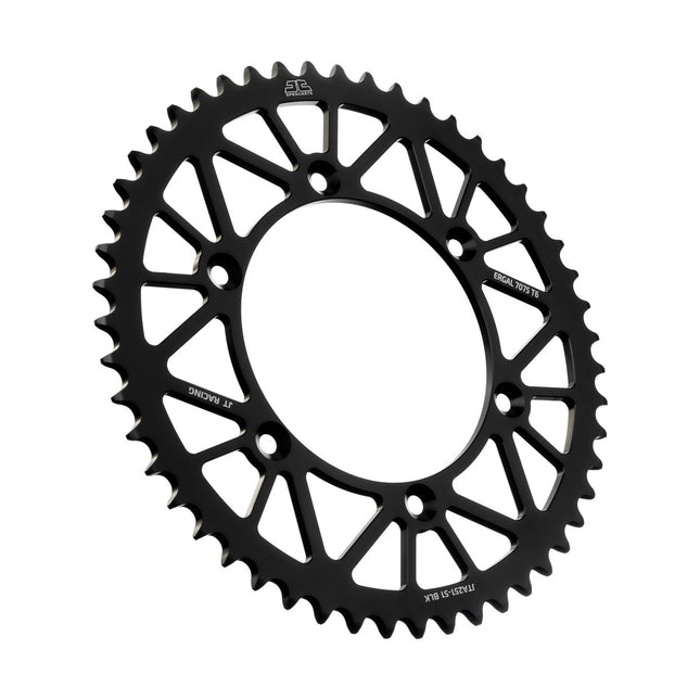REAR SPROCKET ALLOY BLACK 251, JTA251.51BLK 7075-T6 Aluminium, SR251-51