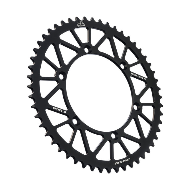 REAR SPROCKET ALLOY BLACK 460, JTA460.52BLK 7075-T6 Aluminium