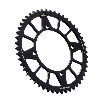 REAR SPROCKET ALLOY BLACK 4-HOLE, JTA461.50 7075-T6 Aluminium