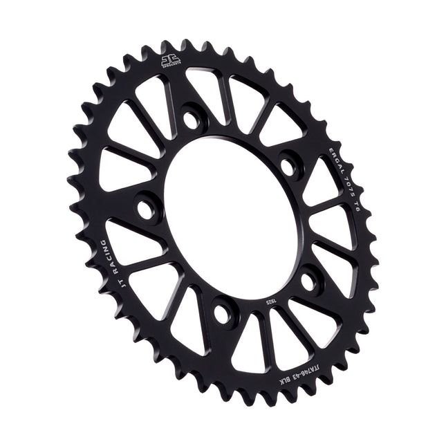 Rear Sprocket Alloy Black JTA746.43BLK Jt Racelite 7075-T6