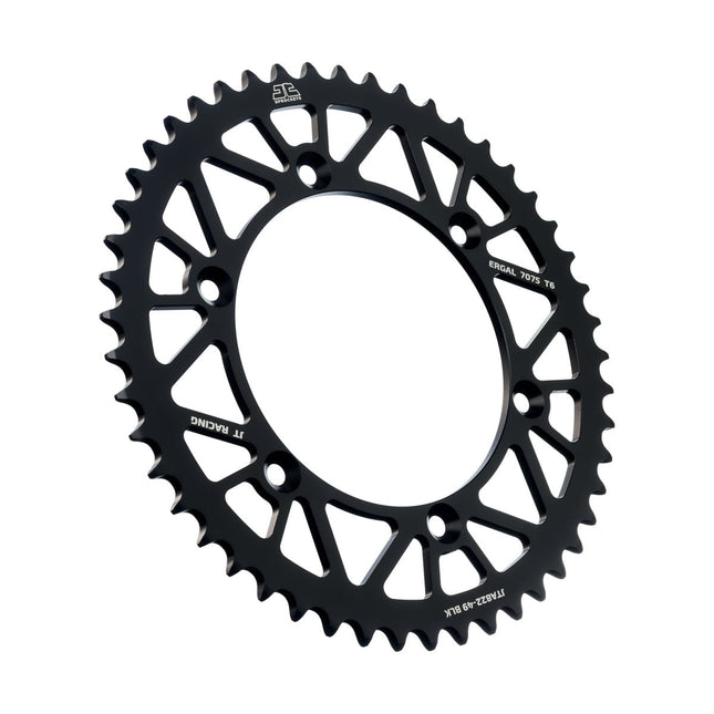 REAR SPROCKET ALLOY BLACK 822, JTA822.49BLK 7075-T6 Aluminium