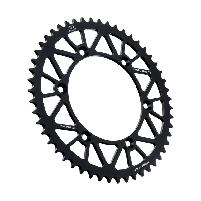 REAR SPROCKET ALLOY BLACK 822, JTA822.51BLK 7075-T6 Aluminium