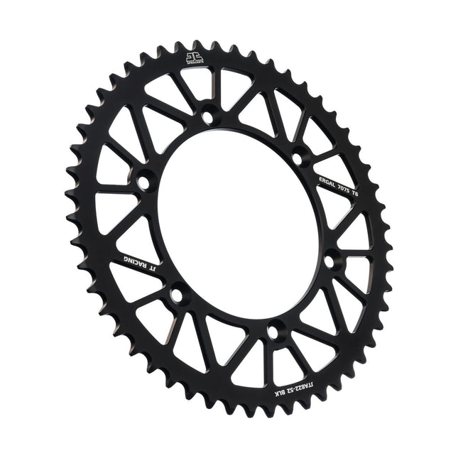 REAR SPROCKET ALLOY BLACK 822, JTA822.52BLK 7075-T6 Aluminium