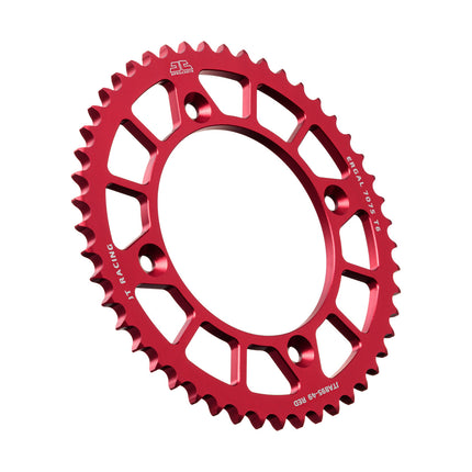 REAR SPROCKET ALLOY RED 441, JTA895.49RED 7075-T6 Aluminium
