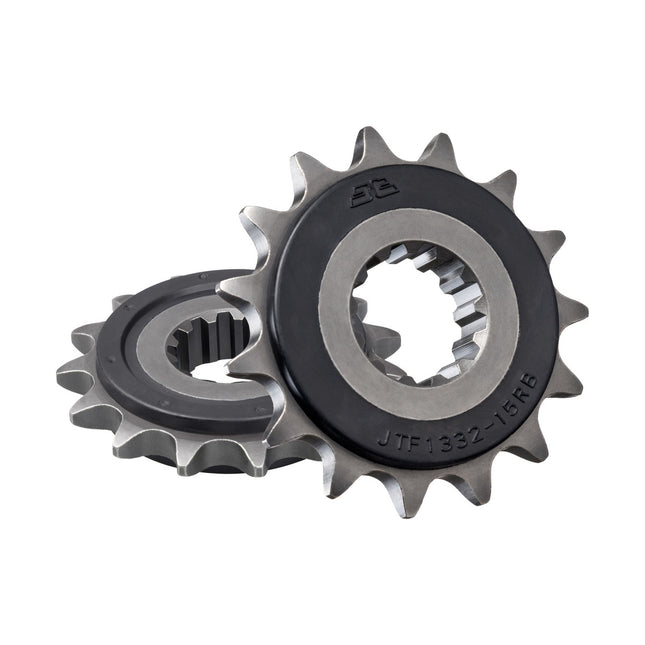 FRONT SPROCKET JTF1332.15RB JT, OE Rubber Cushioned