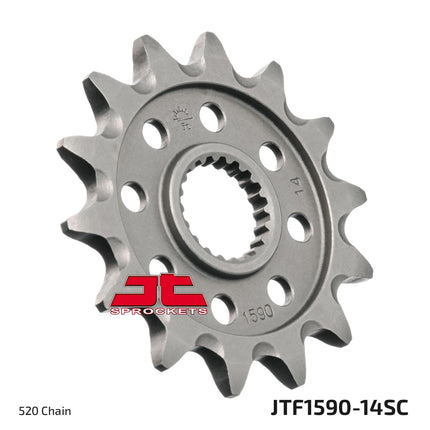 FRONT SPROCKET JTF1590.14SC JT, Lightweight Self-Cleaning
