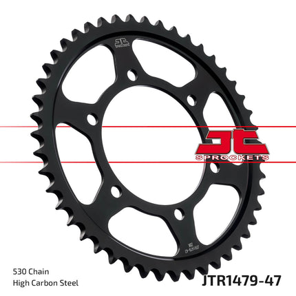 Rear Sprocket Steel Hard Zbk, C45 Induction JTR1479.47ZBK