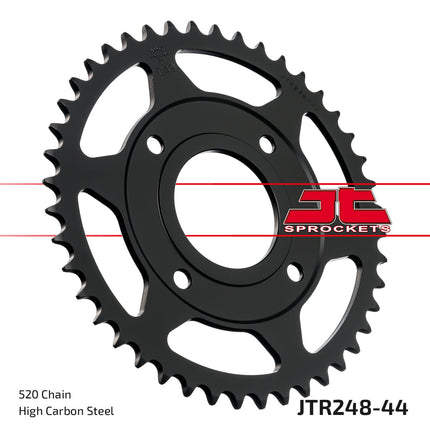 Rear Sprocket JTR248.44 Steel Black, Honda Road Jt