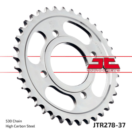 Rear Sprocket JTR278.37 Steel, Honda Road Jt