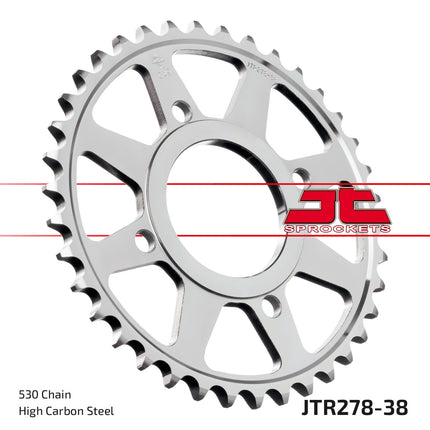 Rear Sprocket JTR278.38 Steel, Honda Road Jt