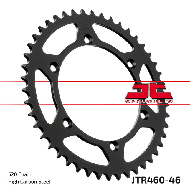 Rear Sprocket Steel Blk JTR460 JTR460.46