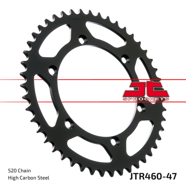 Rear Sprocket Steel Blk JTR460 JTR460.47