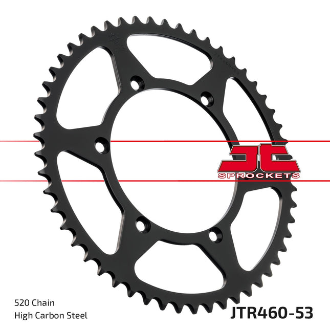 Rear Sprocket Steel Blk JTR460 JTR460.53