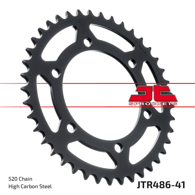Rear Sprocket Steel JTR486.41, Honda Road Jt Chain 520